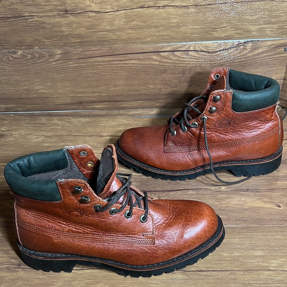 H.S. Trask Bison Leather mens  Boots size 9.5 M